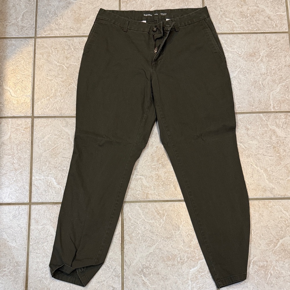 Old Navy Men's Dark Olive Chinos